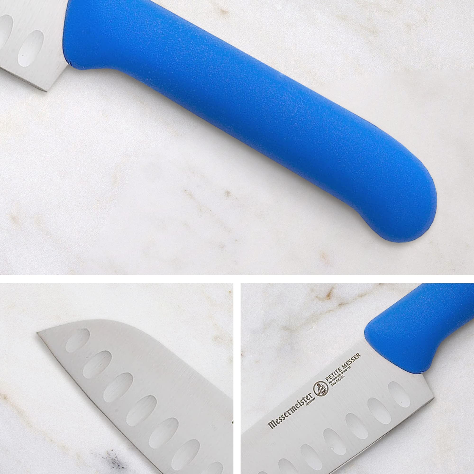 Foto 5 pulgar | Cuchillo Santoku Messermeister Petite Messer 5'' Azul - Venta Internacional.