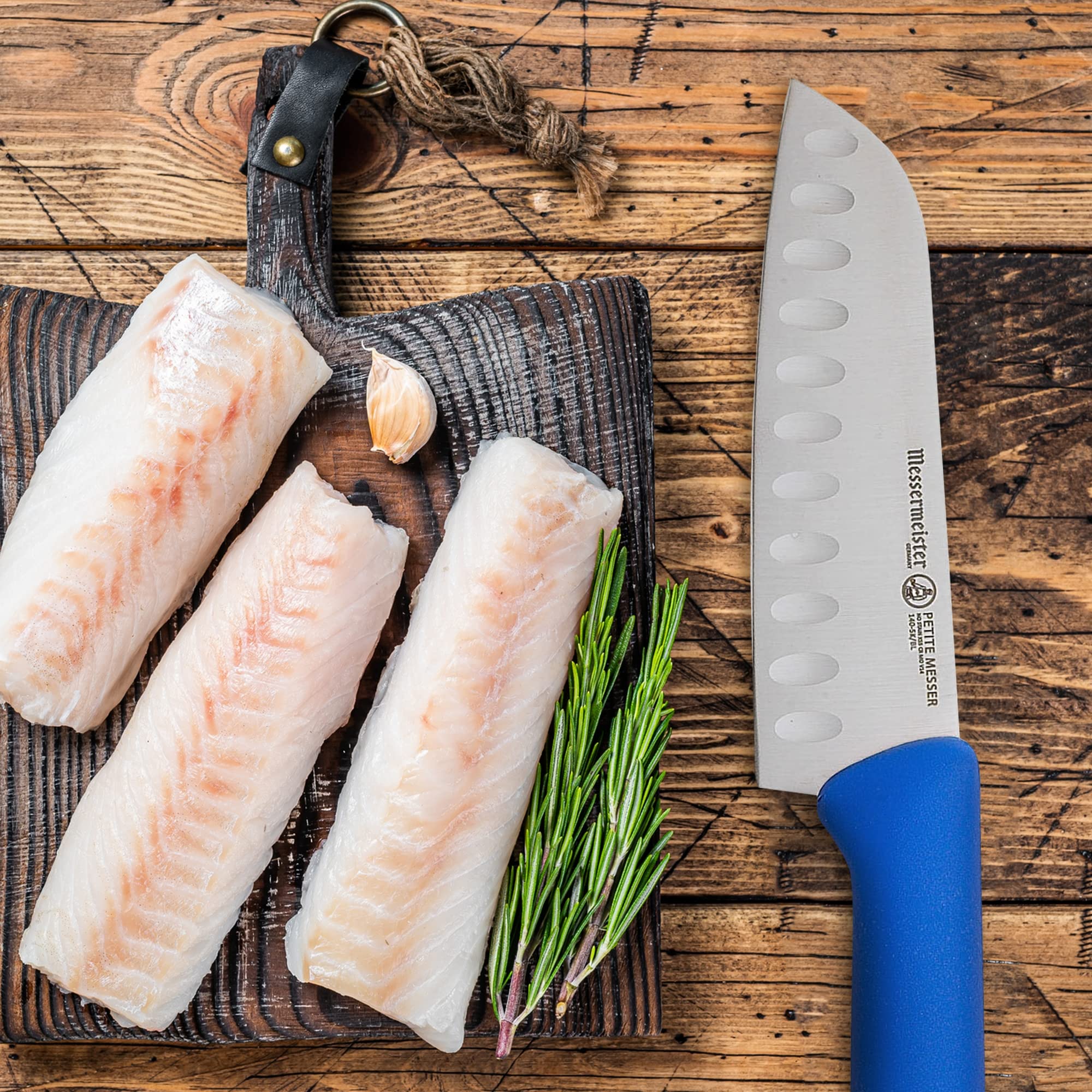 Foto 6 | Cuchillo Santoku Messermeister Petite Messer 5'' Azul - Venta Internacional.