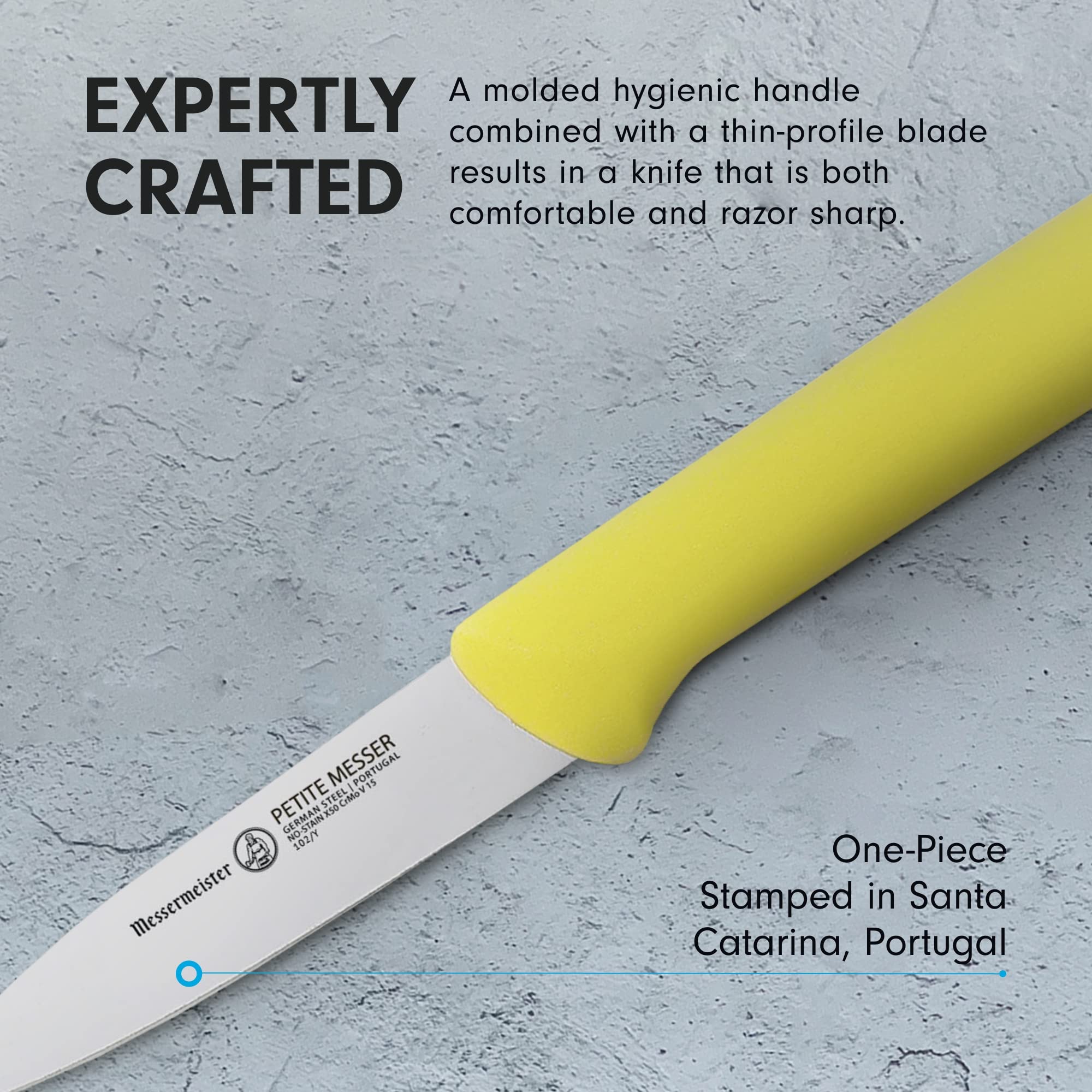 Foto 6 pulgar | Cuchillo Para Pelar Messermeister Petite Messer De 3 Pulgadas  Amarillo Con Funda - Venta Internacional.