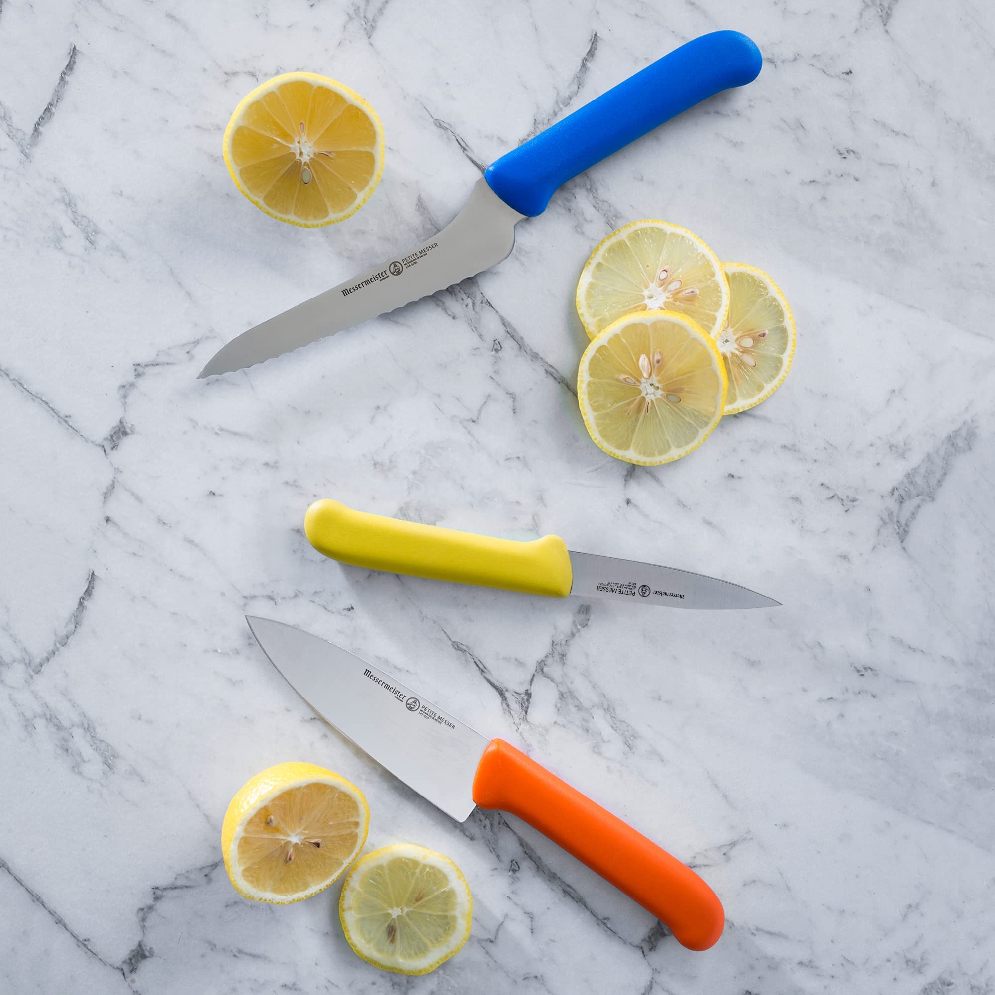 Foto 6 | Cuchillo Para Pelar Messermeister Petite Messer De 3 Pulgadas  Amarillo Con Funda - Venta Internacional.