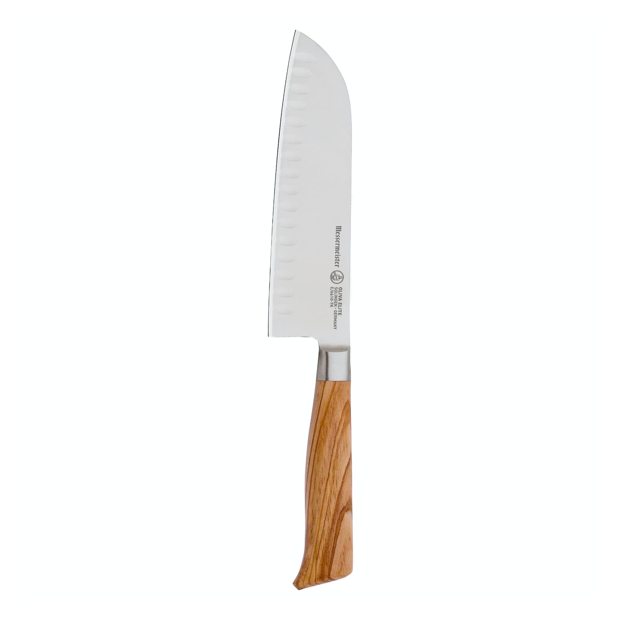 Foto 2 pulgar | Cuchillo Santoku Messermeister Oliva Elite De 18 Cm Con Mango De Madera - Venta Internacional.