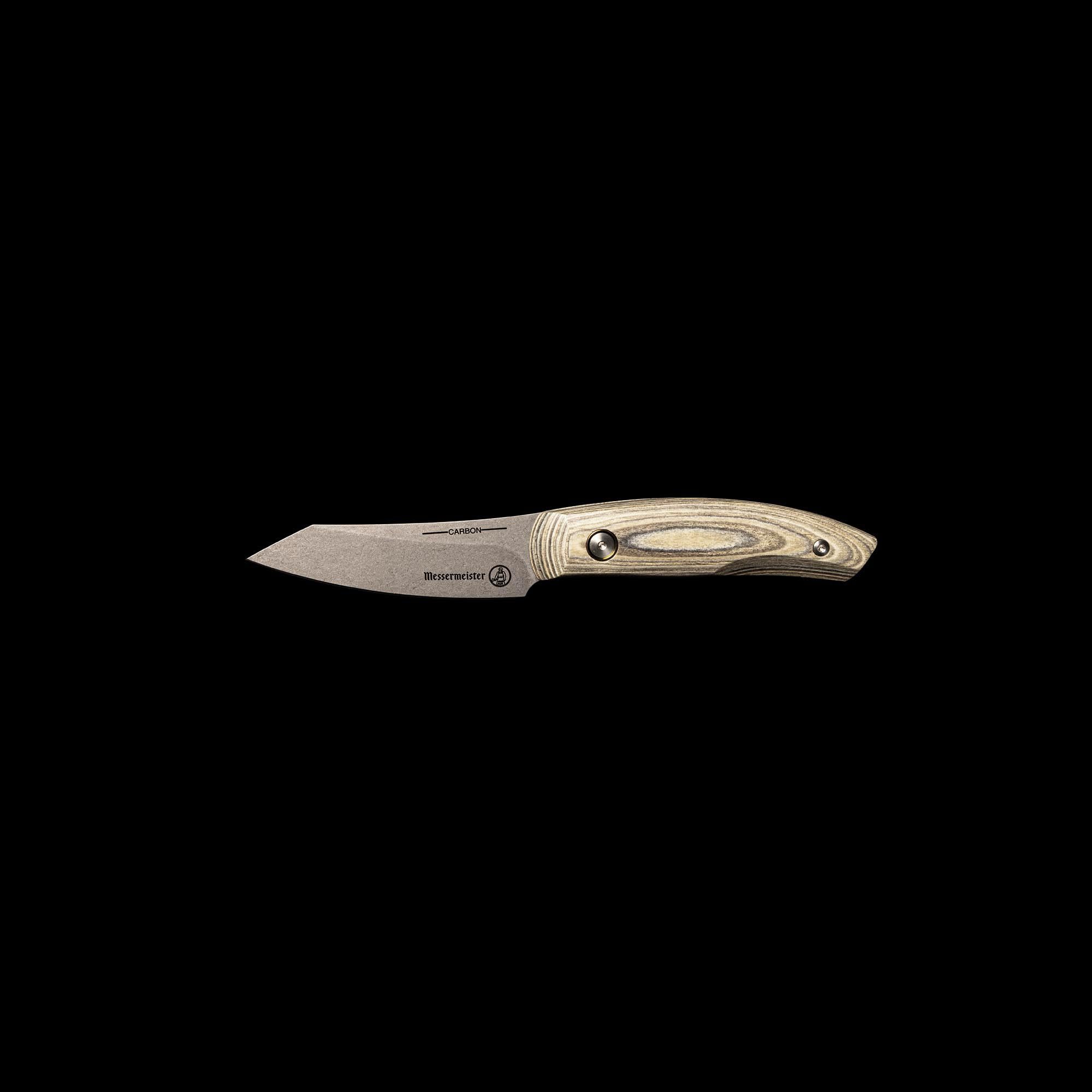 Foto 4 pulgar | Cuchillo De Pelar Messermeister Carbon 3.5» Bohler K110 Steel - Venta Internacional.