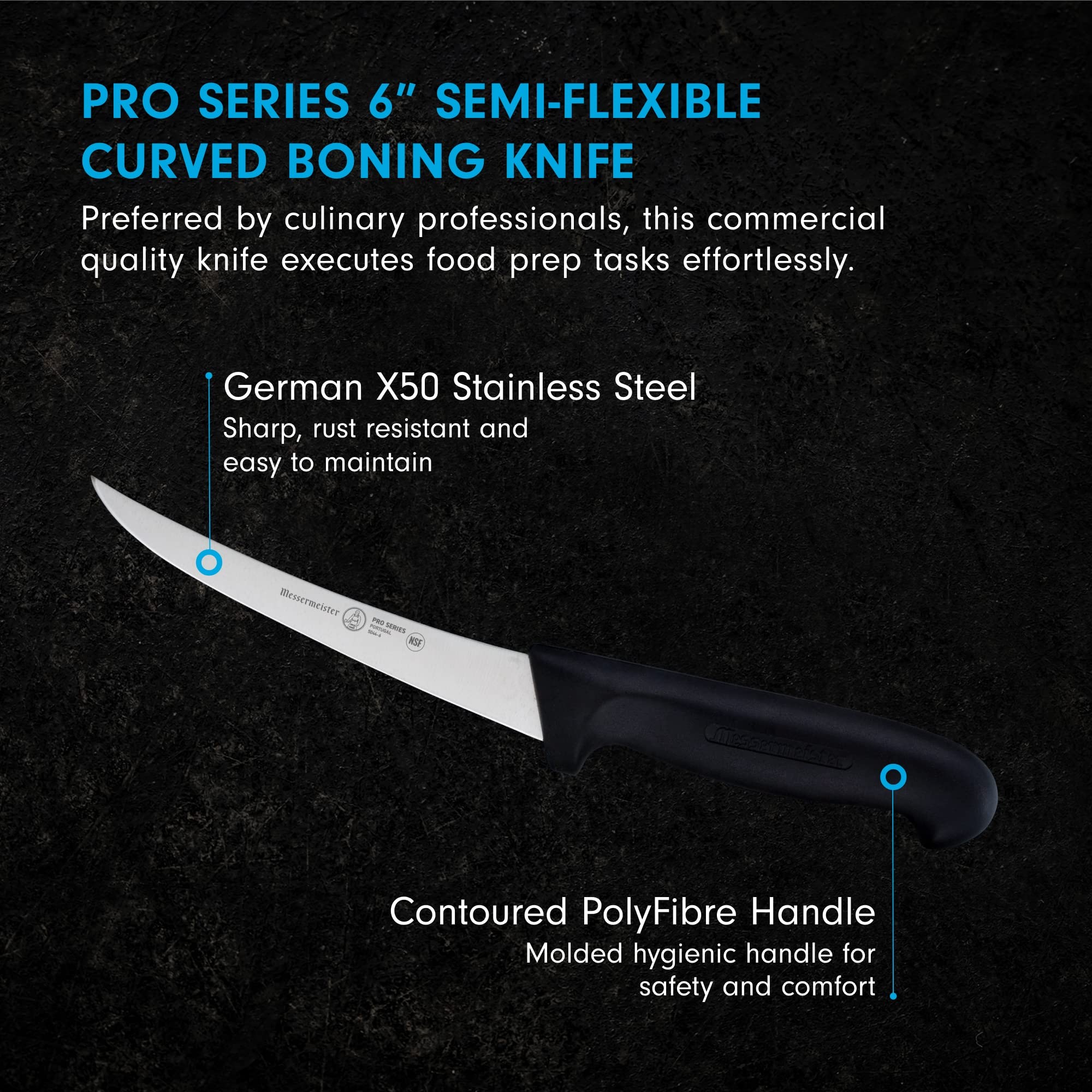 Foto 3 pulgar | Cuchillo Deshuesador Messermeister Pro Series 15 Cm Semiflexible - Venta Internacional.