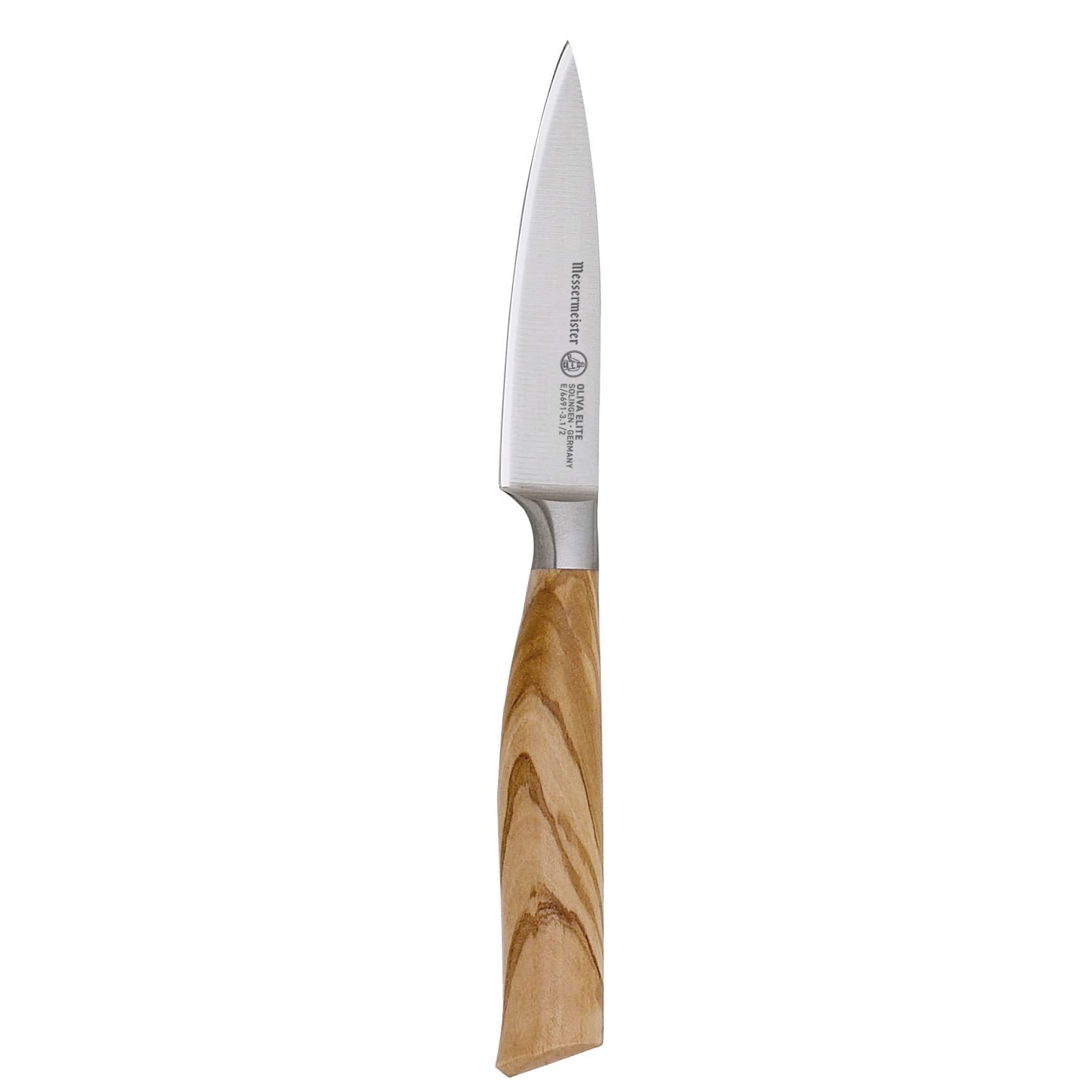 Foto 2 pulgar | Cuchillo De Pelar Messermeister Oliva Elite 9 Cm Con Madera De Olivo - Venta Internacional.