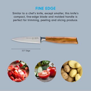 Foto 3 | Cuchillo De Pelar Messermeister Oliva Elite 9 Cm Con Madera De Olivo - Venta Internacional.