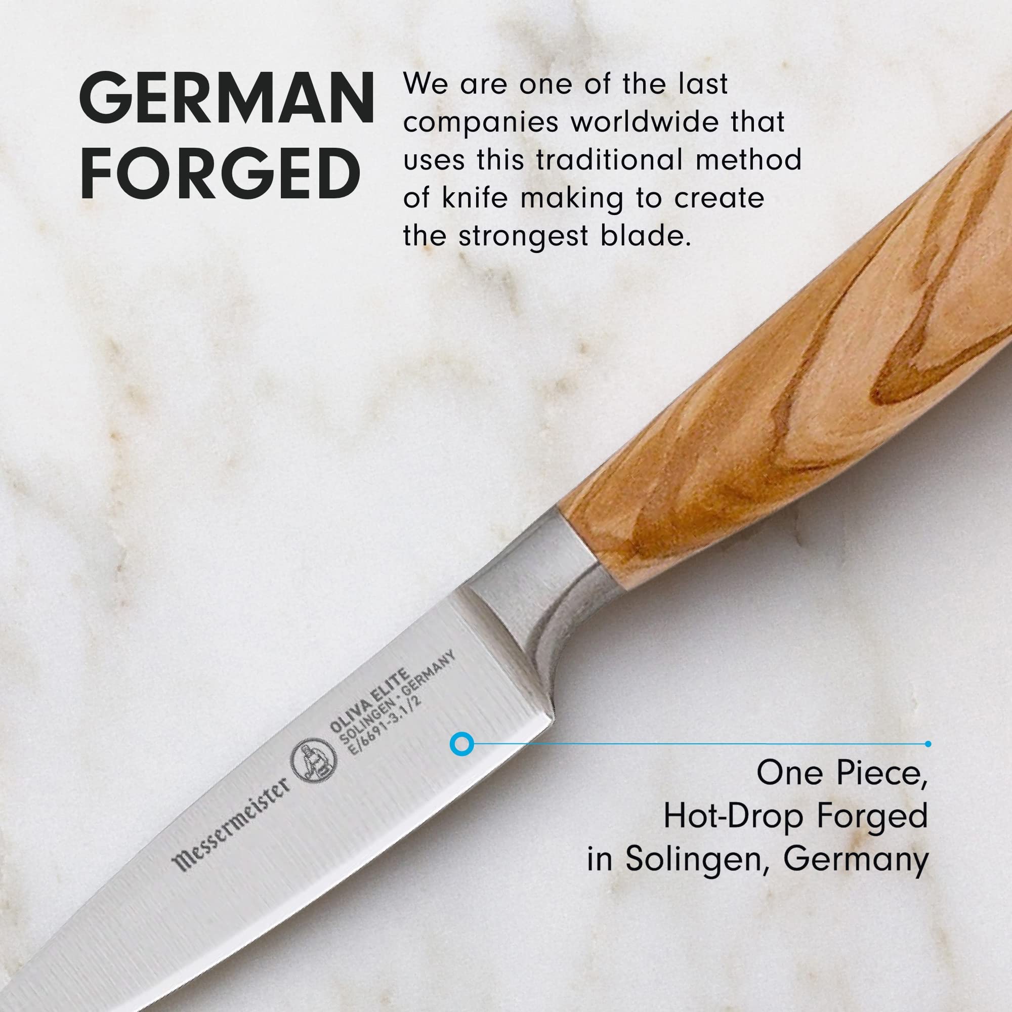 Foto 5 | Cuchillo De Pelar Messermeister Oliva Elite 9 Cm Con Madera De Olivo - Venta Internacional.