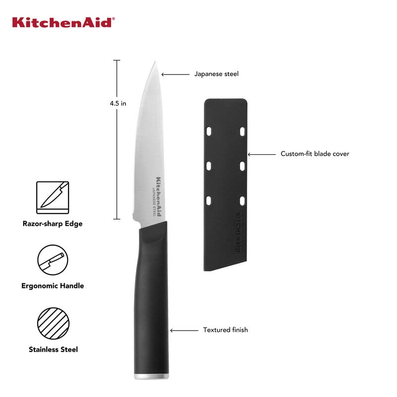 Foto 6 pulgar | Cuchillo Utilitario Kitchenaid Classic De Borde Fino De 11 Cm Con Funda De Hoja - Venta Internacional.