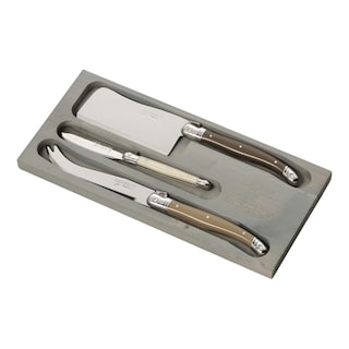 Foto 1 | Juego De Cuchillos Para Queso Jean Dubost Laguiole Con Bandeja De Madera 3 Unidades - Venta Internacional.