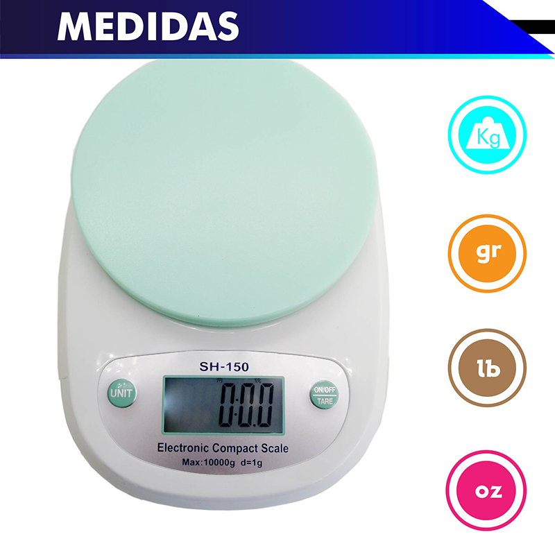 Foto 5 pulgar | Báscula de Cocina Digital Chic Fantasy de 10 kg más Recipiente para Líquidos