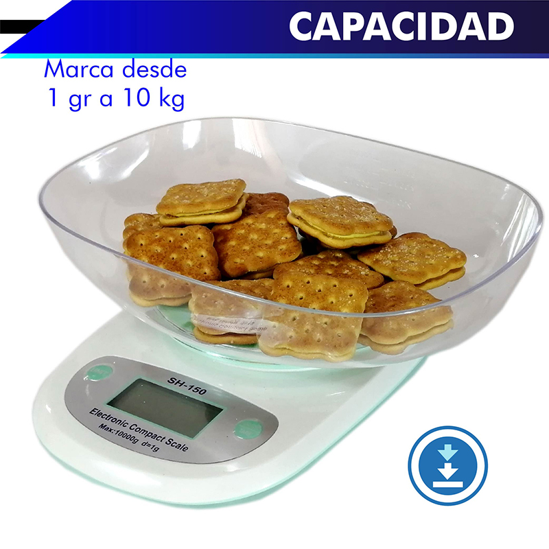 Foto 7 pulgar | Báscula de Cocina Digital Chic Fantasy de 10 kg más Recipiente para Líquidos