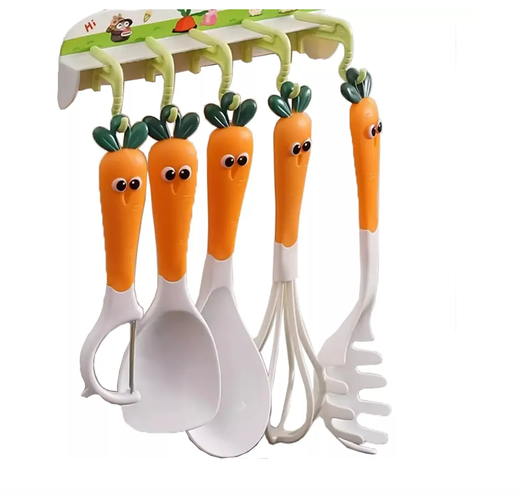 Foto 2 pulgar | Juego De Utensilios De Cocina Clásico De 5 Piezas, (bpa) Color Naranja Wünd