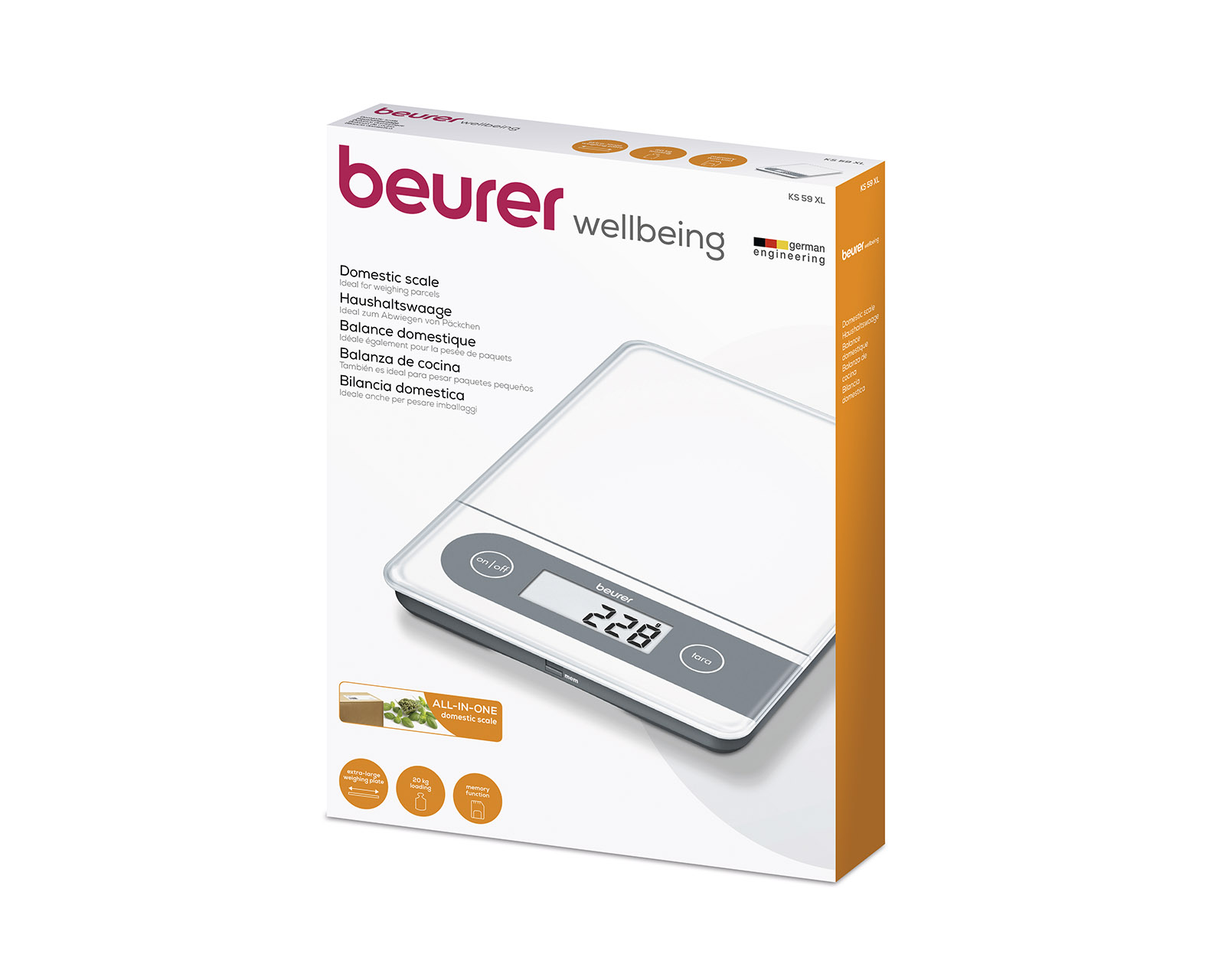 Foto 4 pulgar | Bascula de Mesa  Ks59 Beurer Blanca