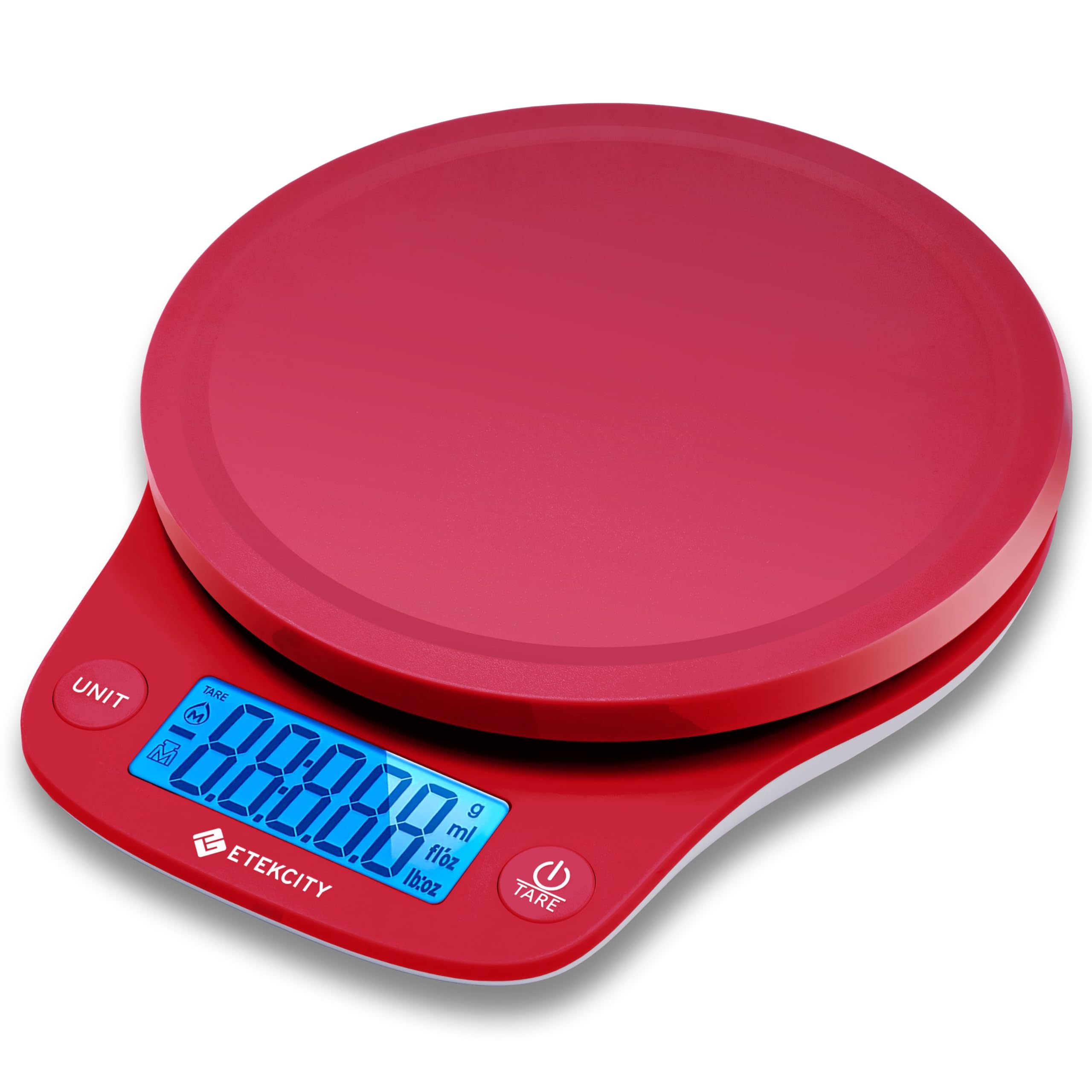 Báscula De Cocina Etekcity Digital De Alta Precisión De 0,1 G/5 Kg, Color Rojo - Venta Internacional.