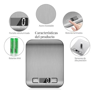 Foto 4 | Bascula Digital Xtellar Para Cocina Color Plata