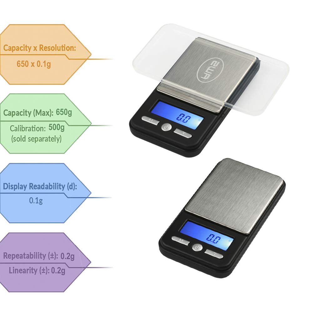 Foto 6 pulgar | Báscula Digital De Bolsillo American Weigh Scales Ac-650 - Venta Internacional.