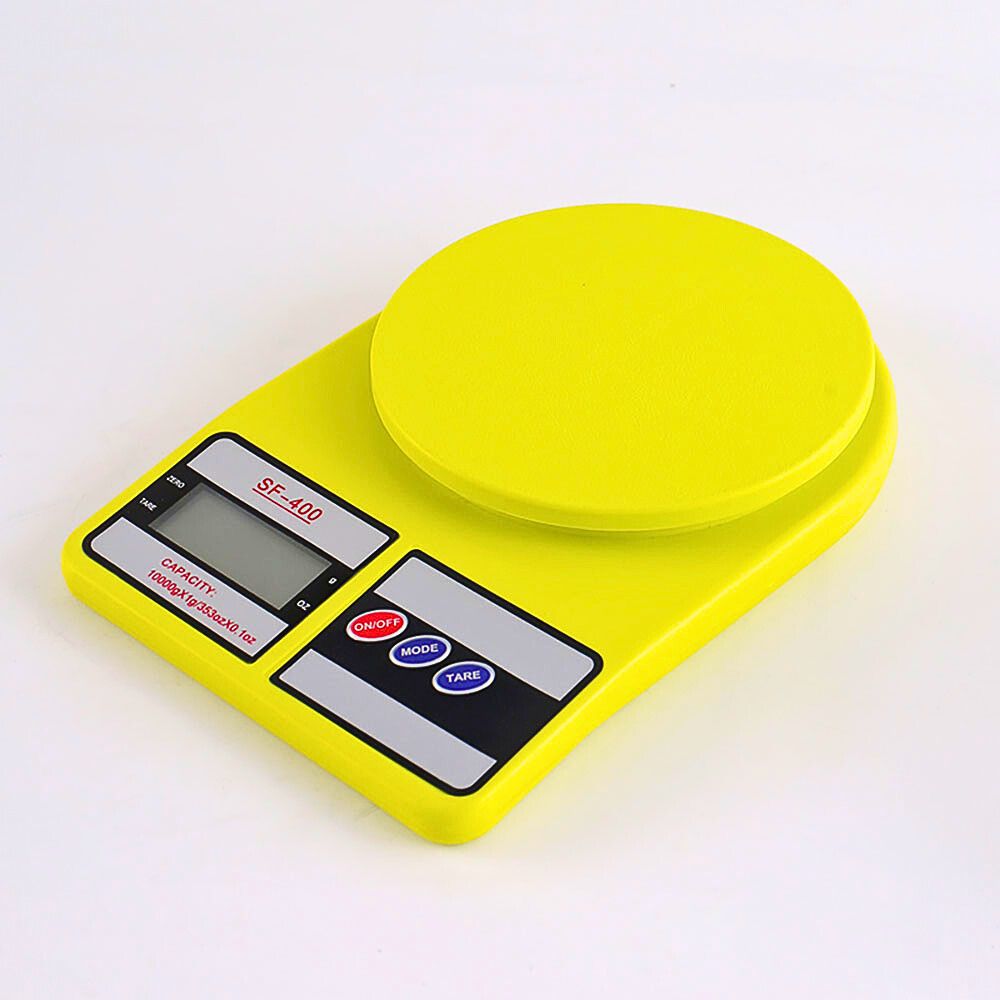 Báscula De Cocina 10kg Digital De Alta Precisión Amarillo