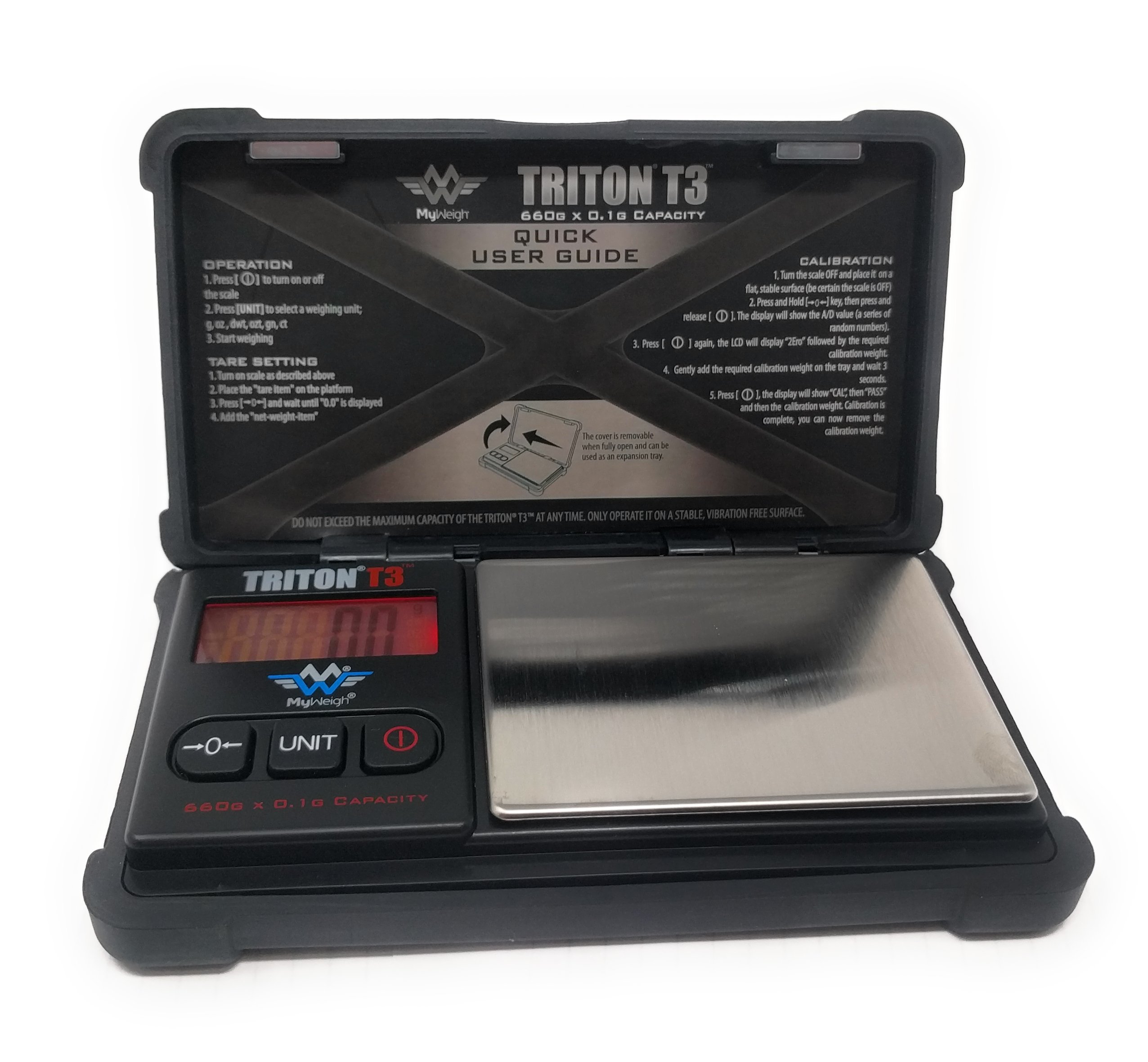 Foto 2 pulgar | Báscula Digital My Weigh Triton T3 660 G X 0,1 G Con Funda De Goma - Venta Internacional.