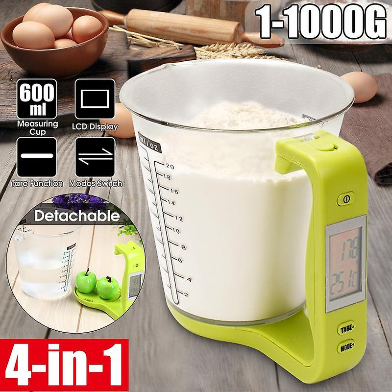 Foto 3 pulgar | Vaso Medidor De Báscula Electrónica 1000 G/600 Ml Sanlin Beans - Venta Internacional.