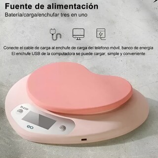 Foto 3 | Báscula Digital De Cocina Forma De Corazón Eo Safe Imports Esi-19170 Rosa