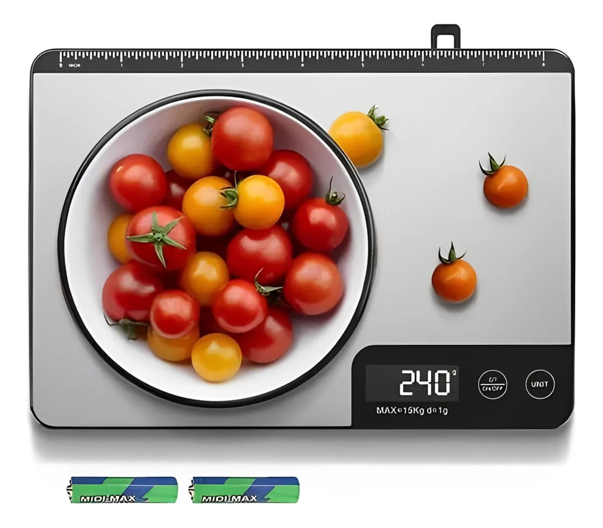 Foto 1 | Bogner Báscula Digital Inoxidable Cocina 15kg Precisión 1g