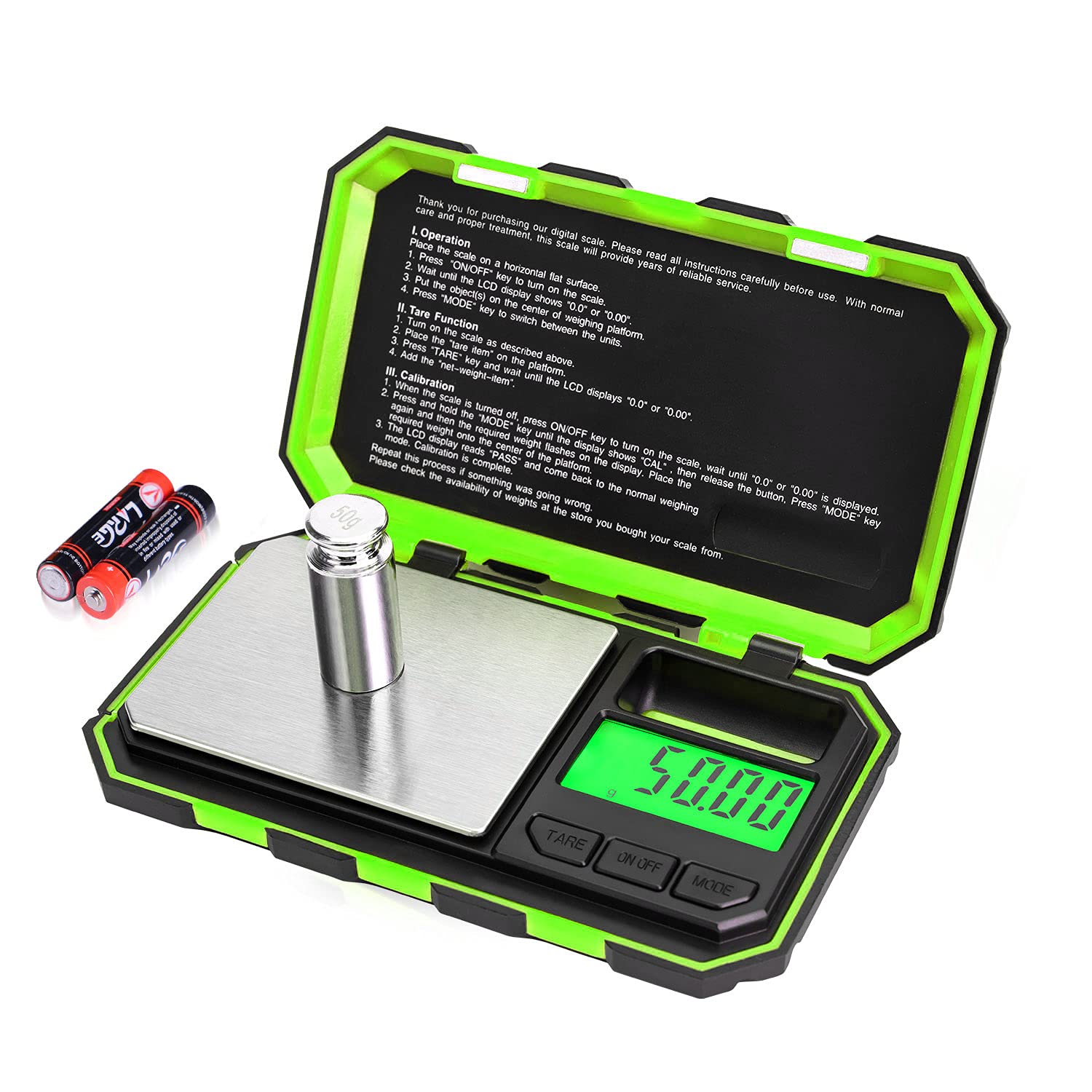 Pantalla Lcd Digital Fuzion Con Escala De Gramos De Bolsillo, 500 G X 0,01 G - Venta Internacional.