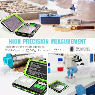 Foto 2 | Pantalla Lcd Digital Fuzion Con Escala De Gramos De Bolsillo, 500 G X 0,01 G - Venta Internacional.