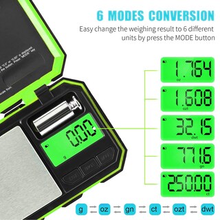 Foto 4 | Pantalla Lcd Digital Fuzion Con Escala De Gramos De Bolsillo, 500 G X 0,01 G - Venta Internacional.