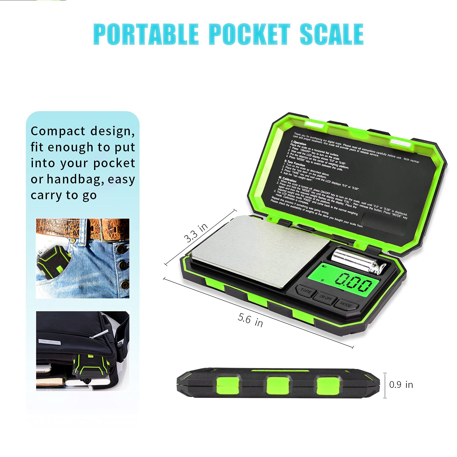 Foto 6 pulgar | Pantalla Lcd Digital Fuzion Con Escala De Gramos De Bolsillo, 500 G X 0,01 G - Venta Internacional.