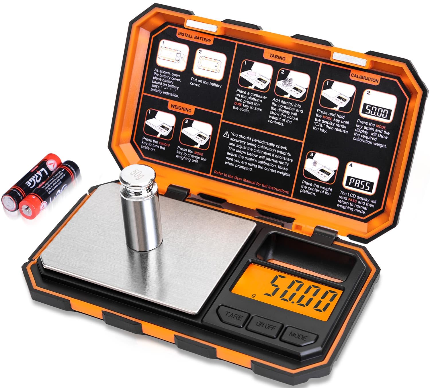 Báscula De Bolsillo Fuzion Digital De 500 G X 0,01 G Con 6 Unidades Lcd - Venta Internacional.