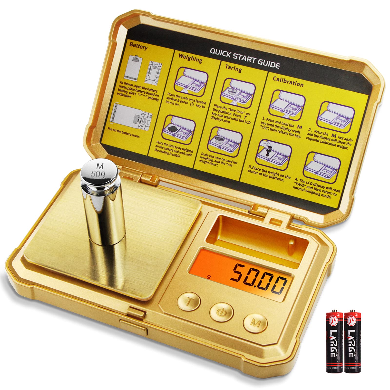 Báscula De Bolsillo Fuzion Gram Scale De 200 G/0,01 G Con 6 Modos De Tara - Venta Internacional.