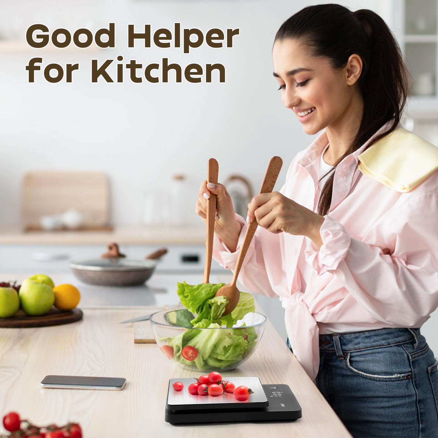 Foto 7 pulgar | Báscula Digital Para Cocina Chwares, 5 Kg/1 G, Acero Inoxidable - Venta Internacional.