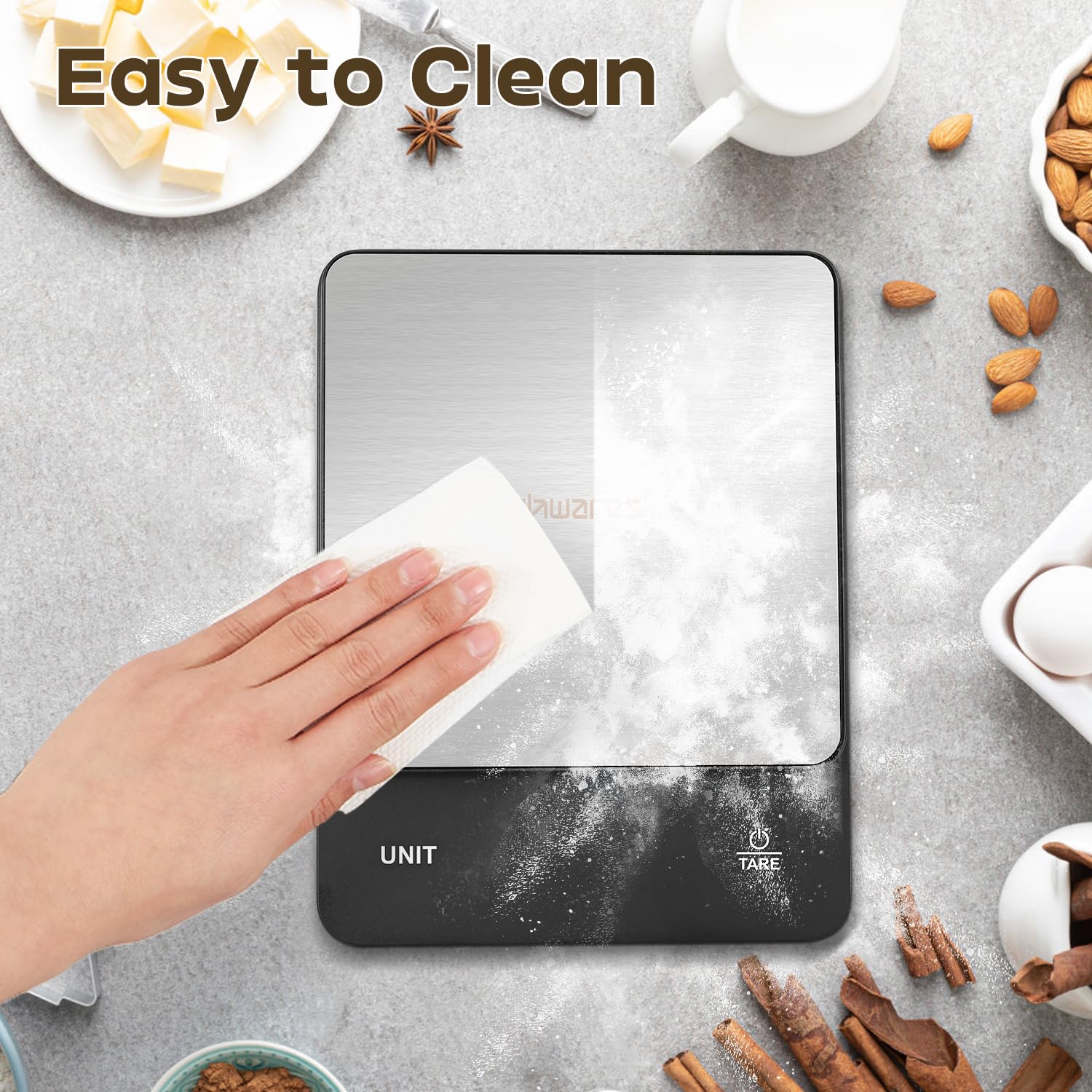 Foto 7 | Báscula Digital Para Cocina Chwares, 5 Kg/1 G, Acero Inoxidable - Venta Internacional.