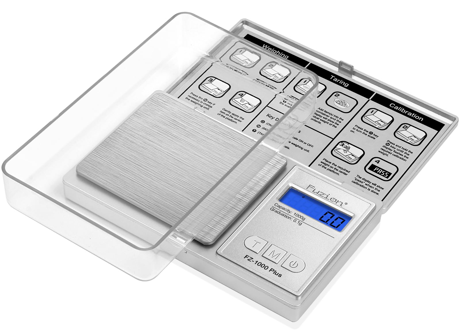 Báscula De Bolsillo Fuzion Digital De 1000 G X 0,1 G Con Precisión De 0,001 Oz - Venta Internacional.