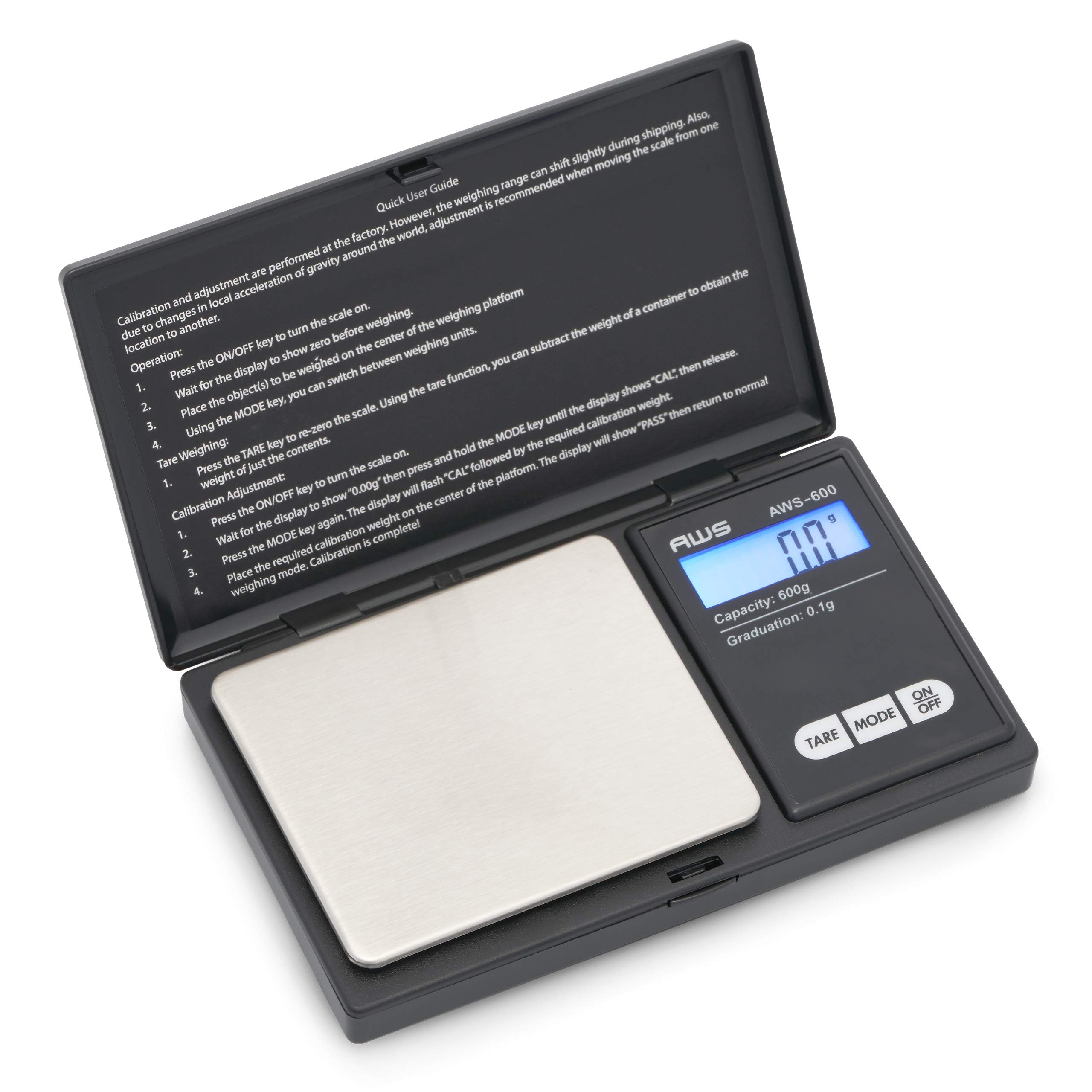 Foto 2 pulgar | Báscula De Bolsillo American Weigh Scales Aws-600 600 G/0,1 G - Venta Internacional.