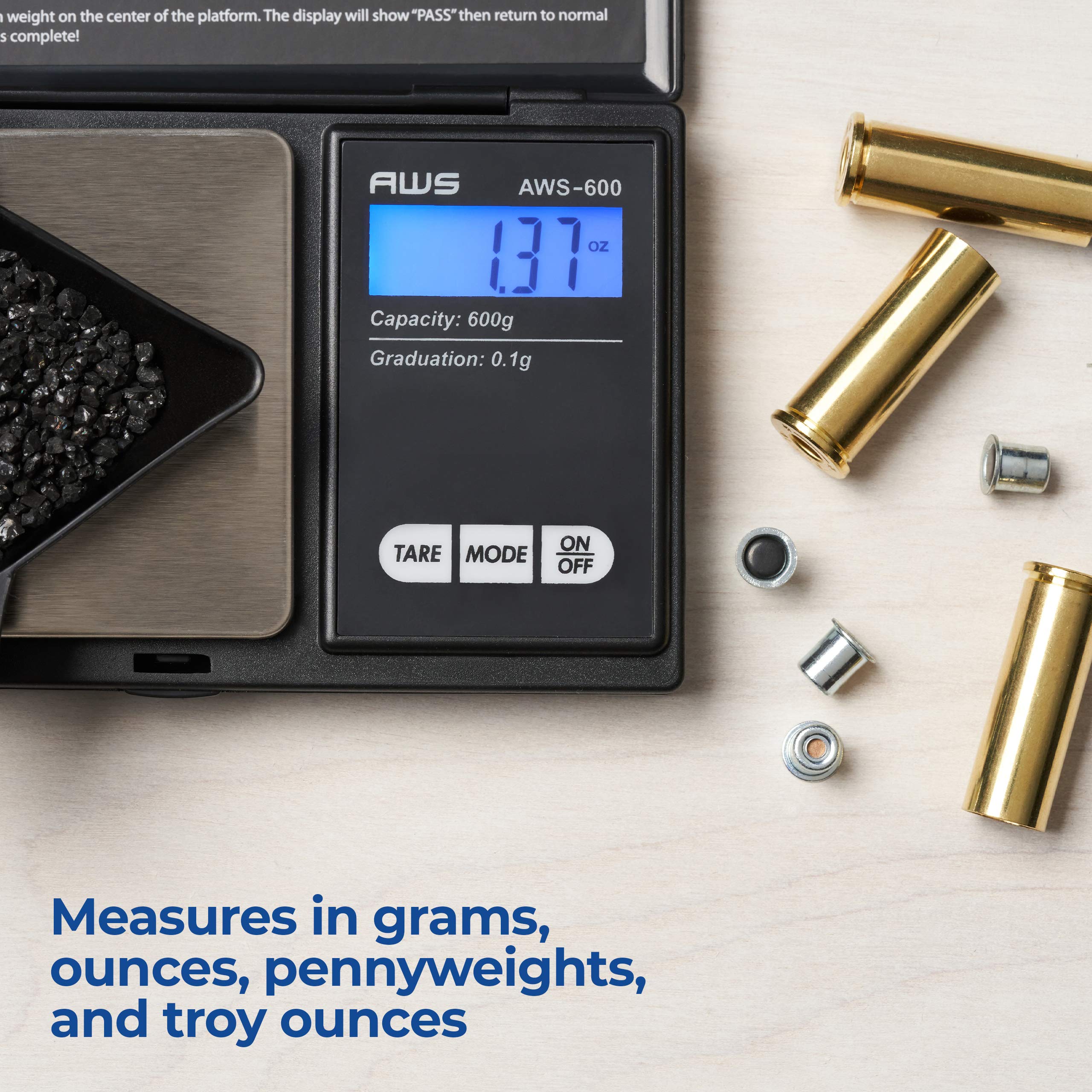 Foto 4 | Báscula De Bolsillo American Weigh Scales Aws-600 600 G/0,1 G - Venta Internacional.