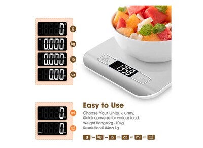 Foto 4 | Báscula Digital Extrema Precisión Xtellar Para Cocina Recargable Y Ecológica Con Rango De 10kg/1g