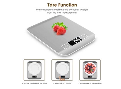 Foto 5 | Báscula Digital Extrema Precisión Xtellar Para Cocina Recargable Y Ecológica Con Rango De 10kg/1g