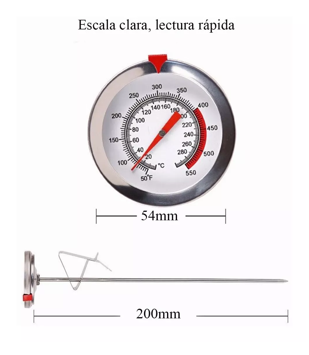 Foto 4 | Termómetro de Cocina Belug Acero Inoxidable 0 A 300°c