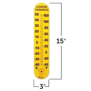Foto 3 | Termómetro Para El Aula, Recursos De Aprendizaje, Montado En La Pared - Venta Internacional.