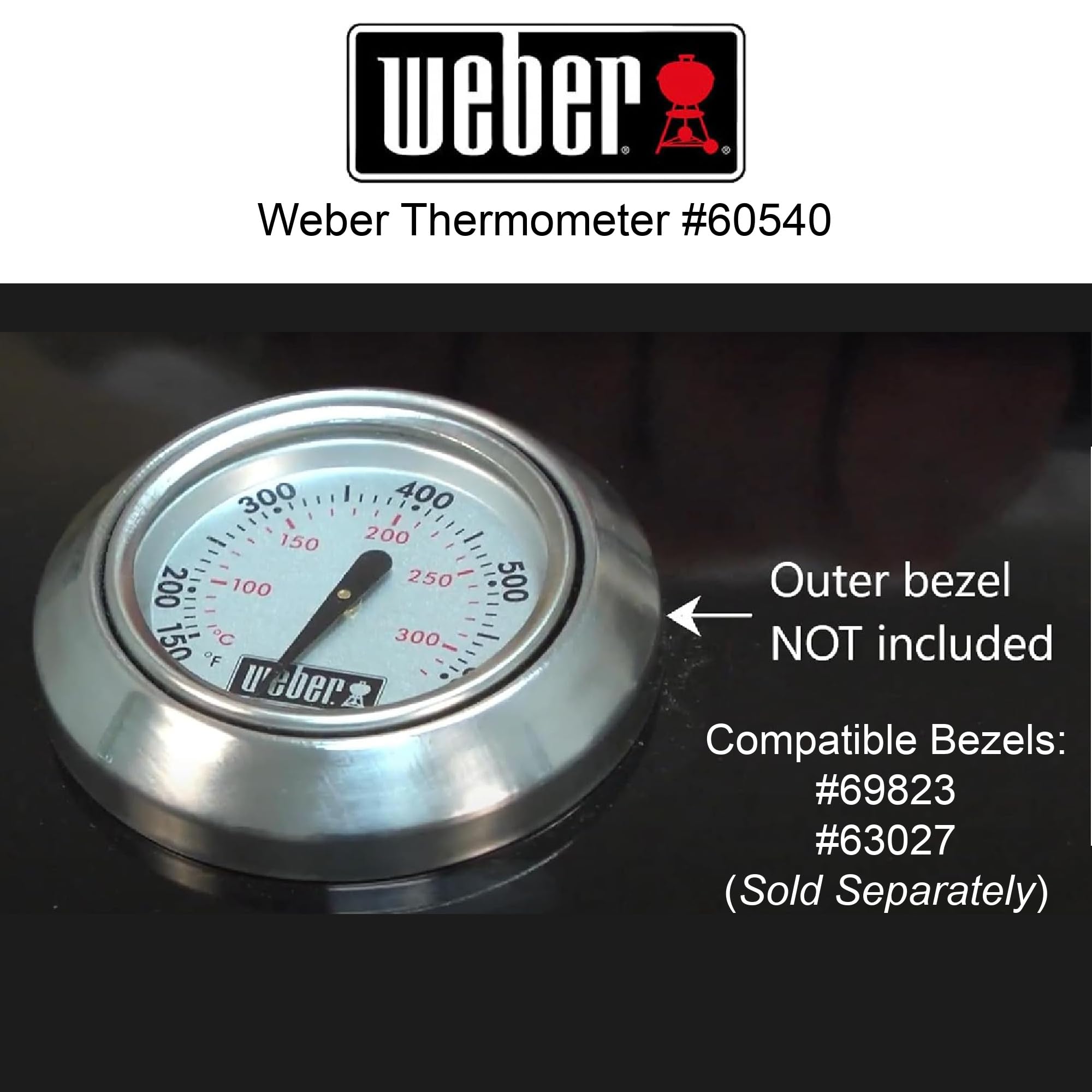 Foto 5 pulgar | Termómetro Weber 60540 Repuesto Spirit Q Grill - Venta Internacional