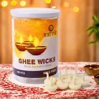 Foto 2 | Mechas de Ghee Satvik 100% Puro para Pooja y Diya 100 Piezas - Venta Internacional