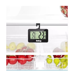 Foto 3 | Termómetro Belug Con Pantalla Lcd Digital Para Refrigerador Negro