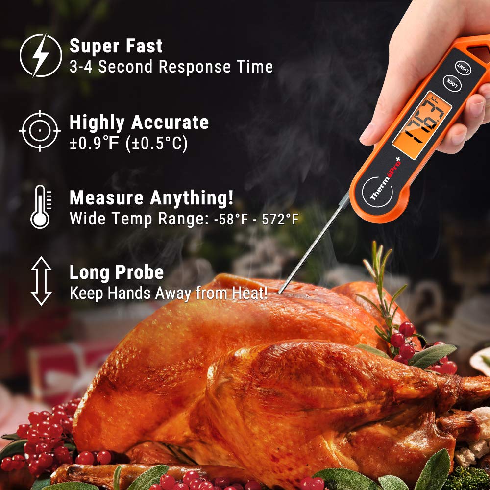 Foto 3 pulgar | Termómetro Digital para Carne ThermoPro TP19H para Cocinar - Venta Internacional