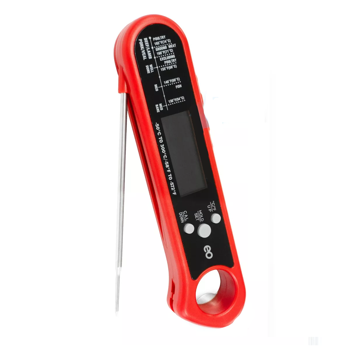 Termómetro Digital De Cocina Impermeable Con Abrebotellas Eo Safe Imports Esi-11266-1 Rojo