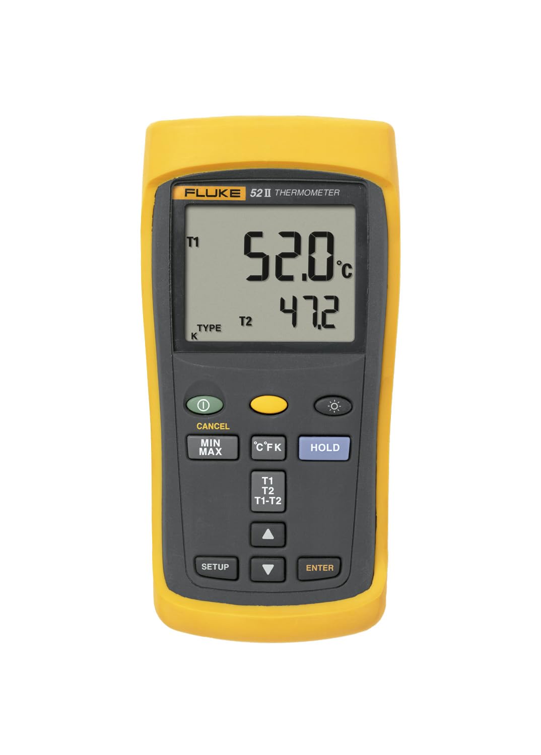 Termómetro Digital Fluke Fluke-52-2 De 60 Hz Con Doble Entrada - Venta Internacional.