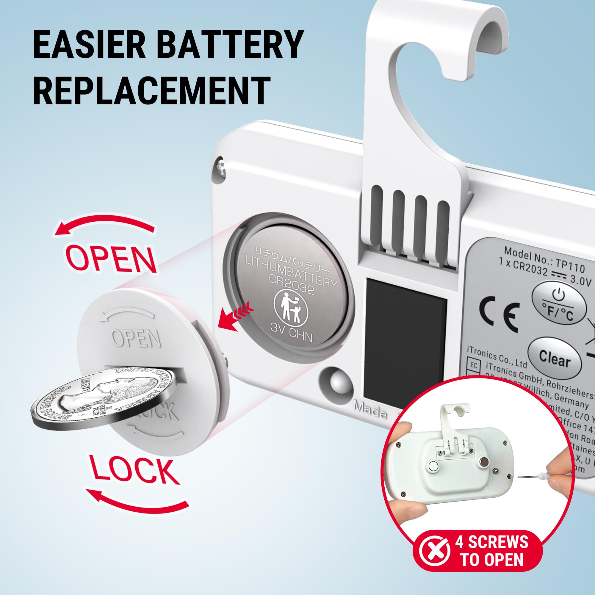 Foto 5 pulgar | Termómetro Para Refrigerador Thermopro Con Pantalla Lcd  Paquete De 2 - Venta Internacional.