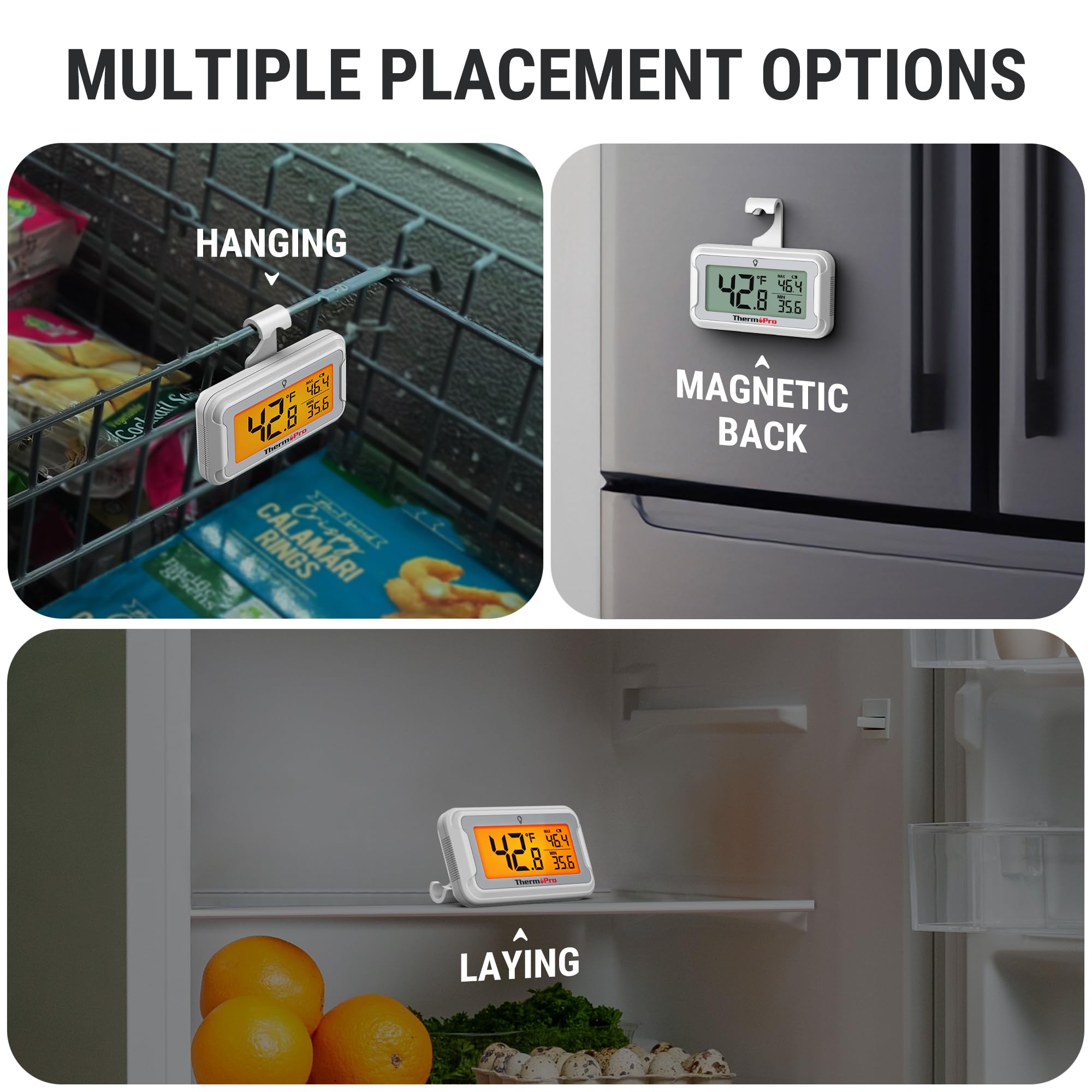 Foto 8 pulgar | Termómetro Para Refrigerador Thermopro Con Pantalla Lcd  Paquete De 2 - Venta Internacional.