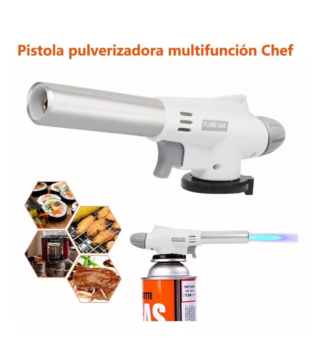 Foto 3 pulgar | Flameador Soplete Butano Eo Safe Imports Esi-7314 Multicolor de Cocina Antorcha Boquilla