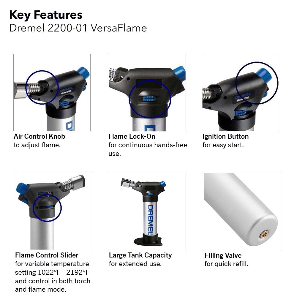Foto 7 pulgar | Soplete Dremel 2200-01 Versa Flame - Venta Internacional