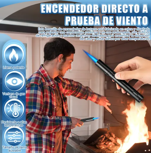 Foto 5 pulgar | Encendedor Xtellar Rellenable A Prueba De Viento Ajustable De Cocina